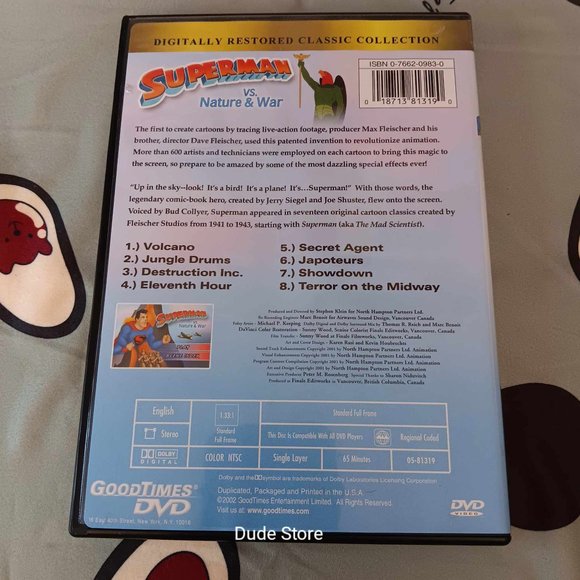 Superman vs. Nature & War Digitally Restored Classic Collection - 2002 DVD - Picture 3 of 3